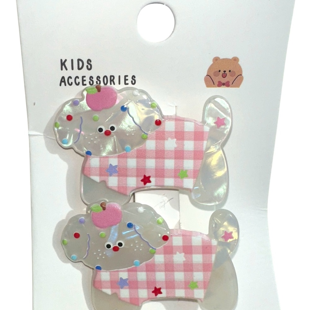 Kids Puppy Hair Clips